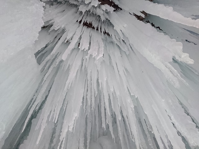 氷瀑まつり氷像内部状況